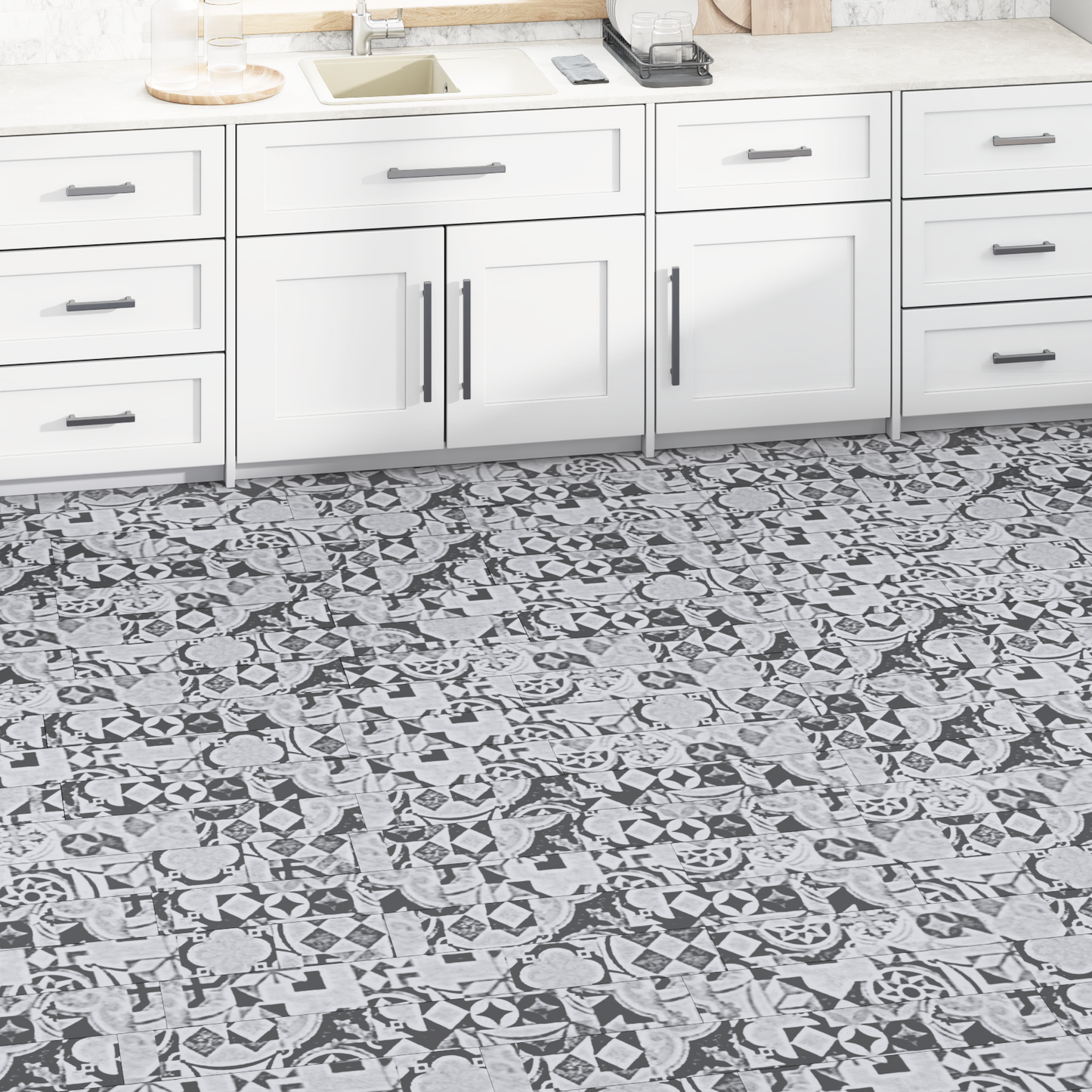 Flooring Planks 5.02 m² 36 pcs PVC Grey pattern