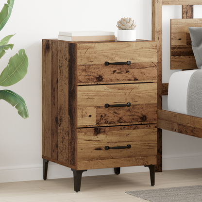 Bedside Cabinet Old Wood 40 x 40.5 x 66 cm Engineered Wood