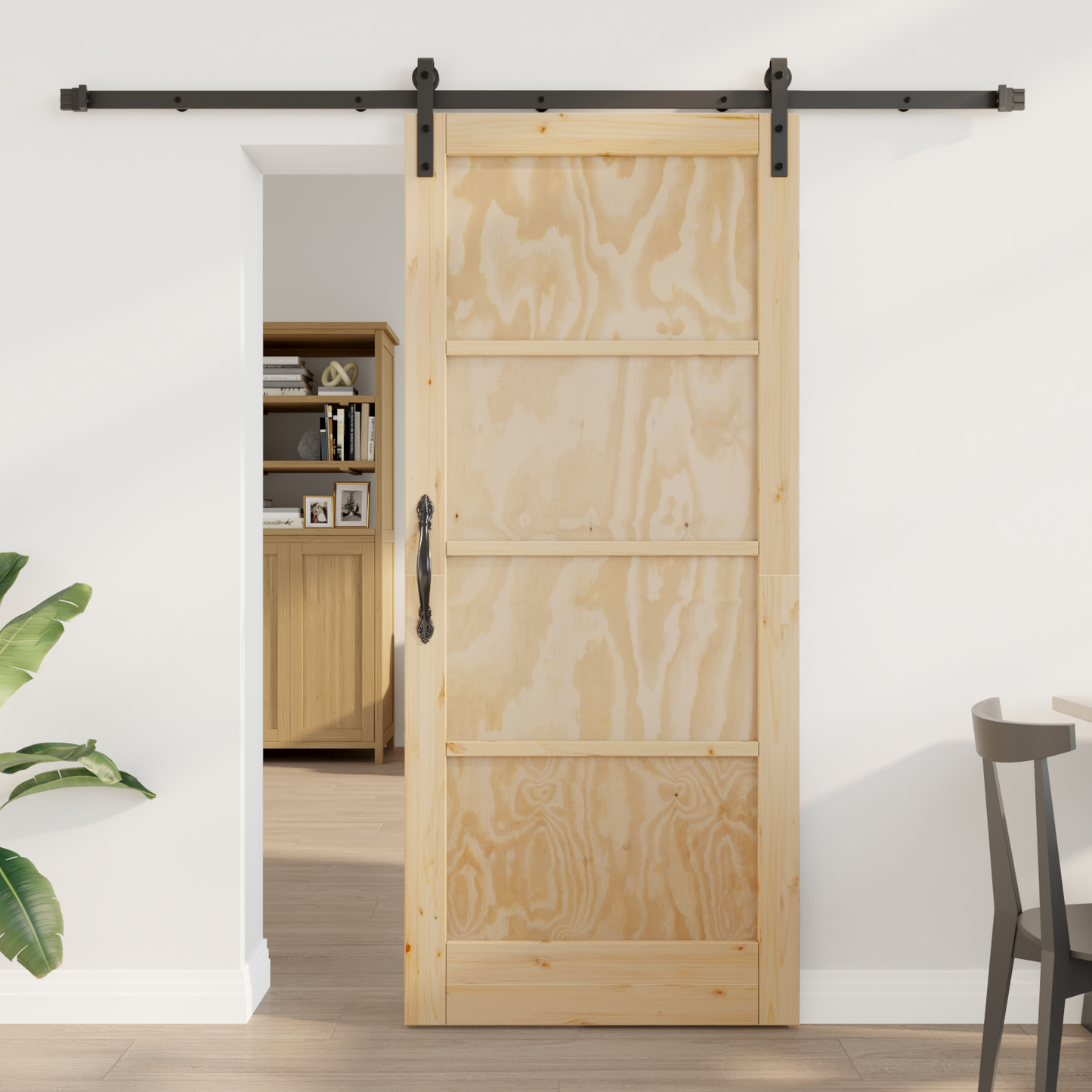 Sliding Door Natural 86 x 198.5 cm Solid Pine Wood
