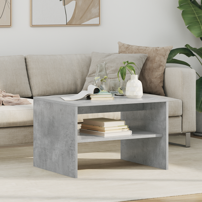 Coffee Table Concrete Grey 60 x 50 x 40 cm Engineered Wood