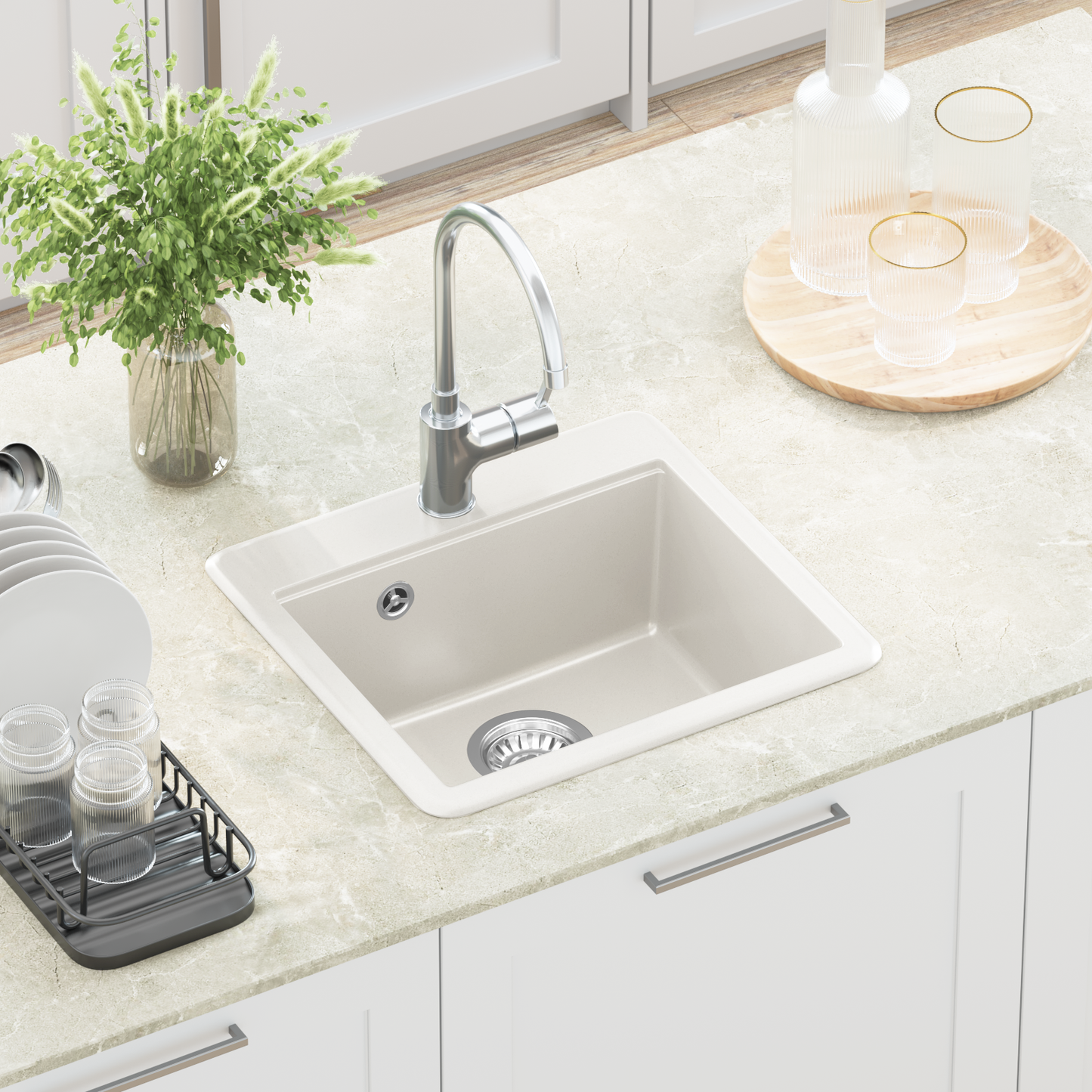 Sink White 470 x 440 mm Granite