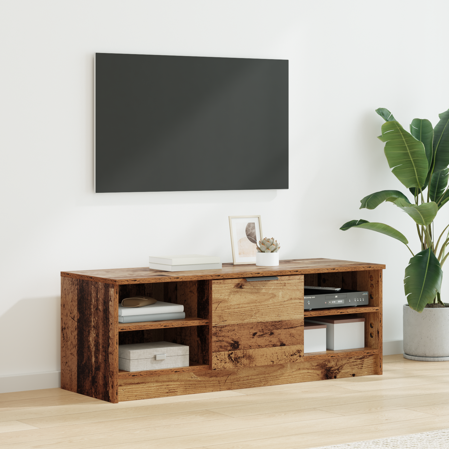 TV Cabinet Old Wood 102 x 35 x 36.5 cm Engineered Wood