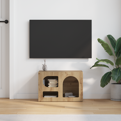 TV Cabinet ELST 60 x 35 x 40 cm Artisan Oak Engineered Wood