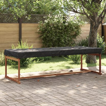 Table Cover Plain Black 262 x 102 x 15 cm Fabric