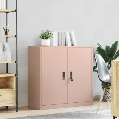 Storage Cabinet Pink 90 x 40 x 90 cm Steel