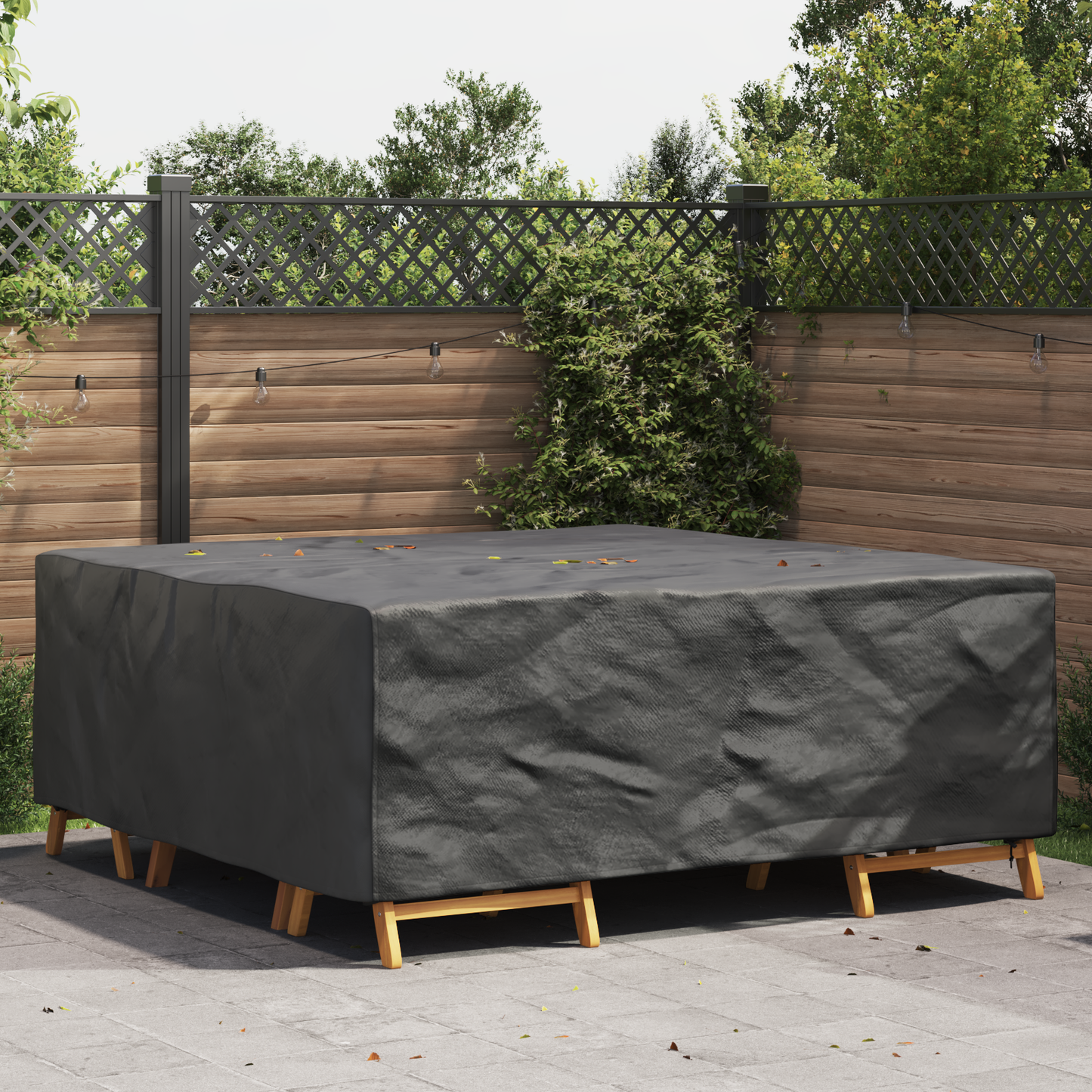 Furniture Cover Plain Black 200 x 200 x 90 cm 210D