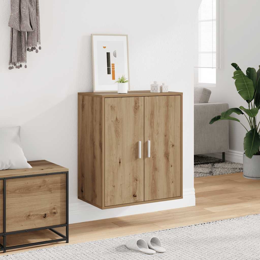 Shoe Cabinet Artisan Oak 60x35x70 cm Engineered Wood