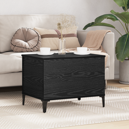 Coffee Table Black Oak 60 x 44.5 x 45 cm Engineered Wood