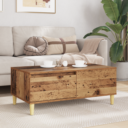 Coffee Table Old Wood 90 x 50 x 35 cm Engineered Wood
