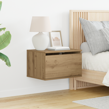 Wall-mounted Bedside Cabinet Artisan Oak 50 x 36 x 30 cm