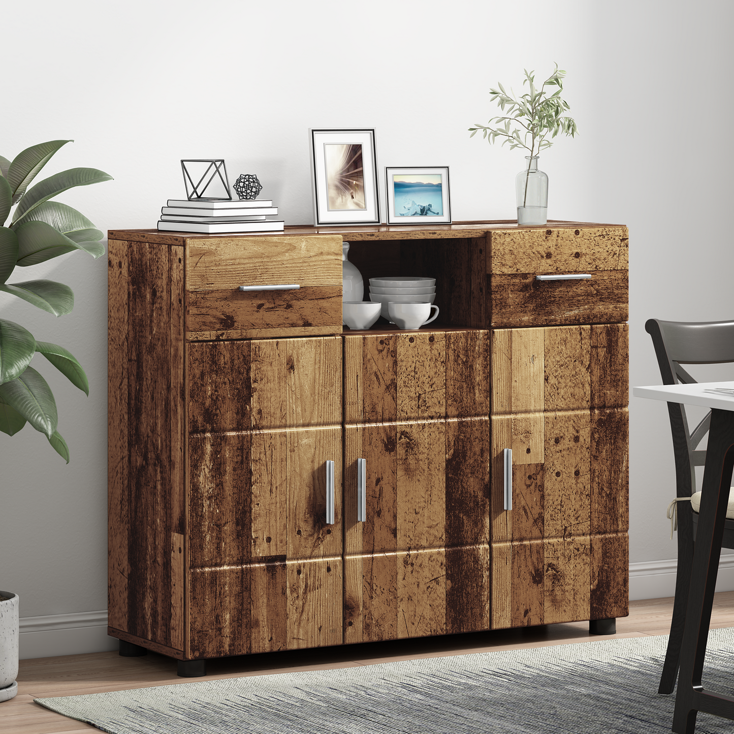 Wooden Cabinet Old Wood 88.5 x 30.5 x 73 cm Engineered Wood