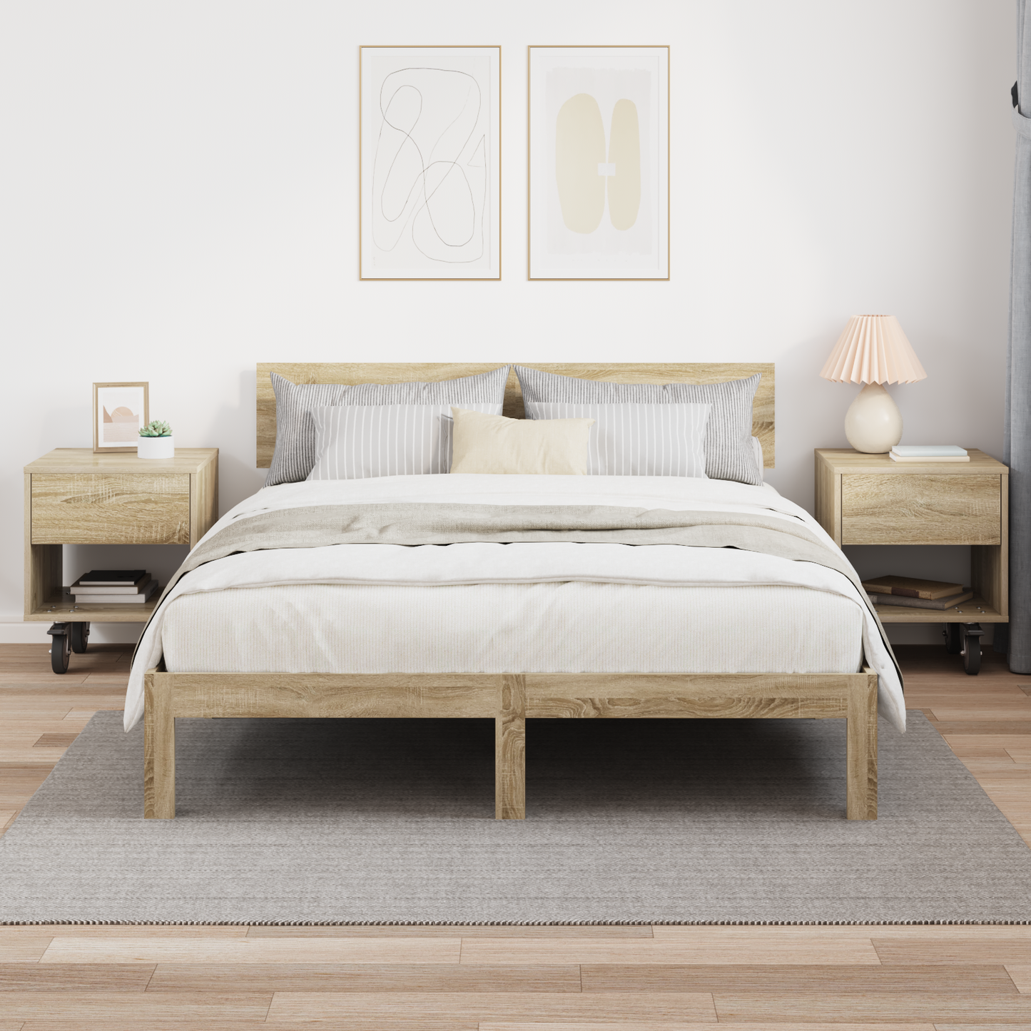 Bedside Table 2 pcs Sonoma Oak 40.5 x 40 x 48 cm
