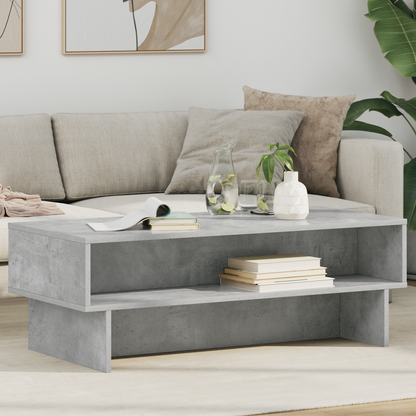 Coffee Table Concrete Grey 100 x 46 x 35 cm Engineered Wood