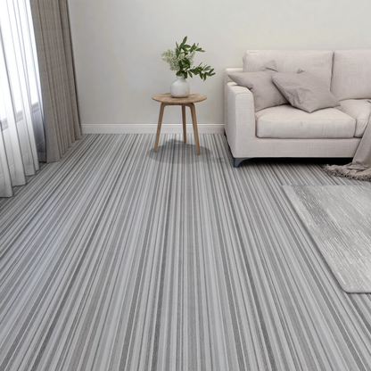 Flooring Planks 5.11 m² 55 pcs PVC Stripes