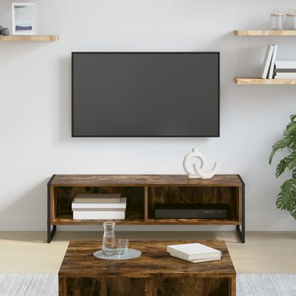 TV Cabinet Smoke Oak 100 x 36.5 x 30.5 cm Engineered Wood