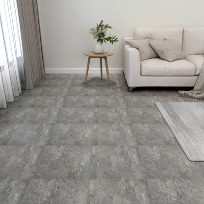 Flooring Planks 5.11 m² 55 pcs PVC Stone wall