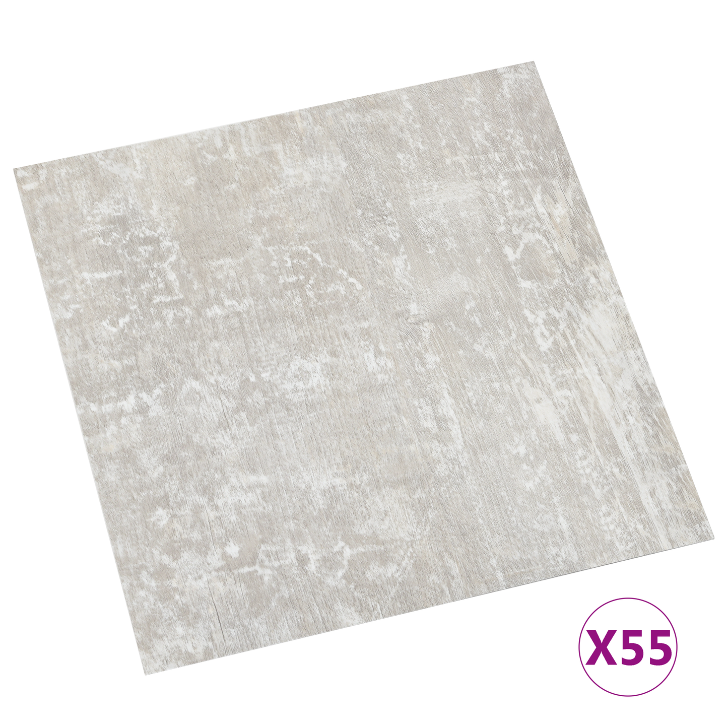 Flooring Planks 5.11 m² 55 pcs PVC White and Wood