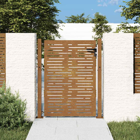 Garden Gate 100x150 cm Corten Steel Square Design