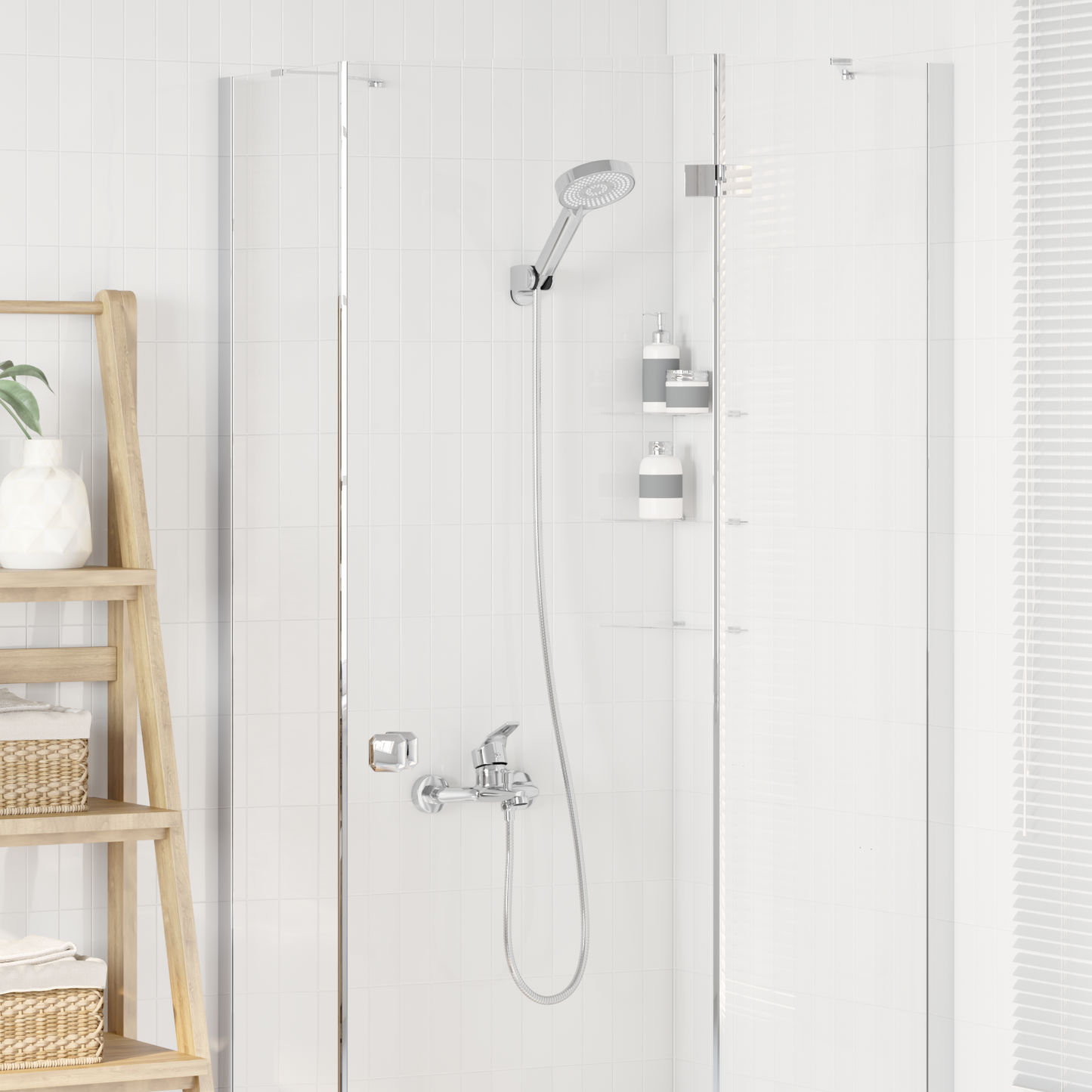 Shower Head Set Chrome G 1 / 2 inches