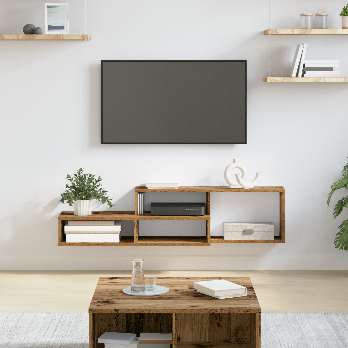 Wall TV Stand 120 x 25 x 28.5 cm Engineered Wood