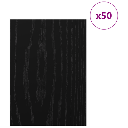 Decor Panels 50 pcs Black Oak 30 x 42 x 0.27 cm Engineered Wood