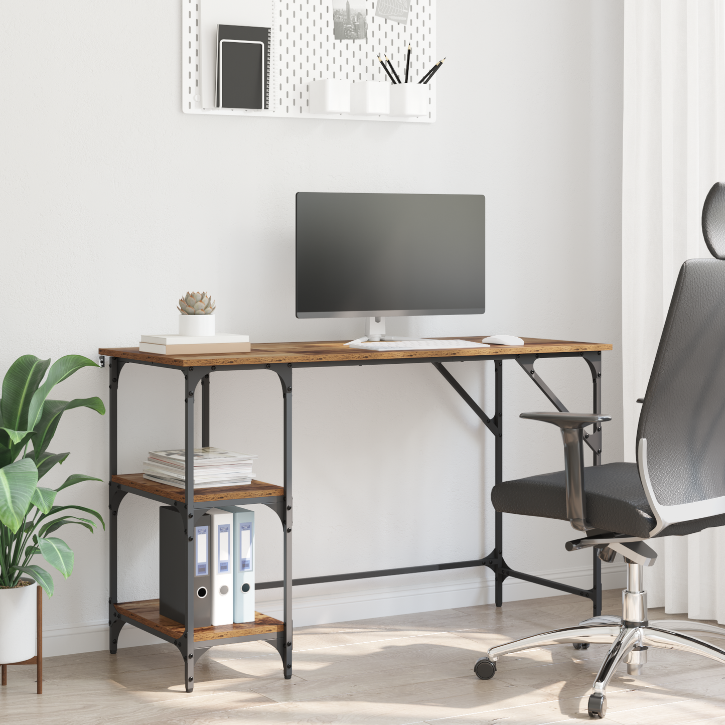 Desk Old Wood 120 x 50 x 75 cm Engineered Wood