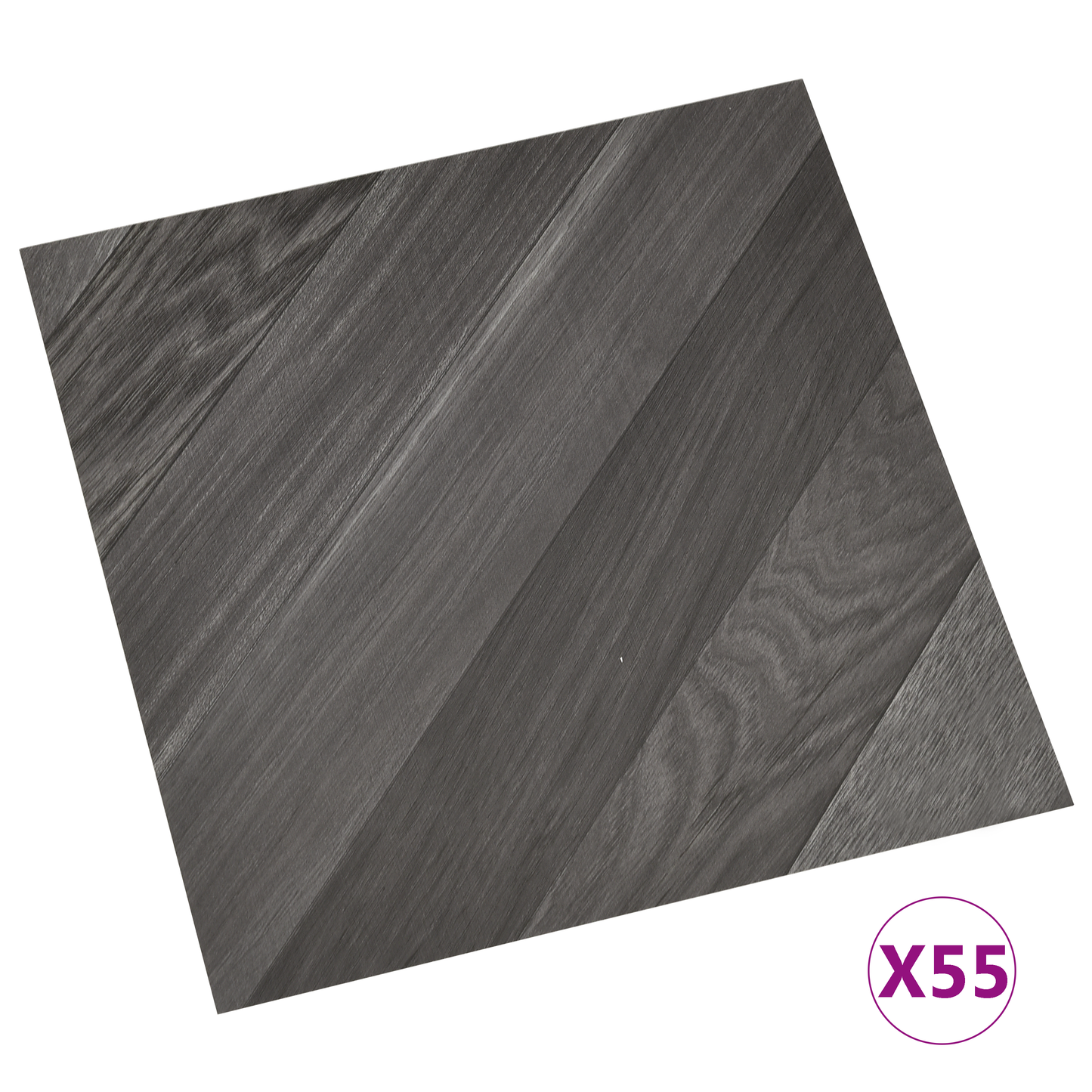 Flooring Planks 55 pcs Grey 5.11 m² PVC