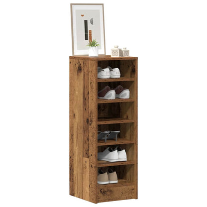 Shoe Cabinet Old Wood 32x35x92 cm Engineered Wood