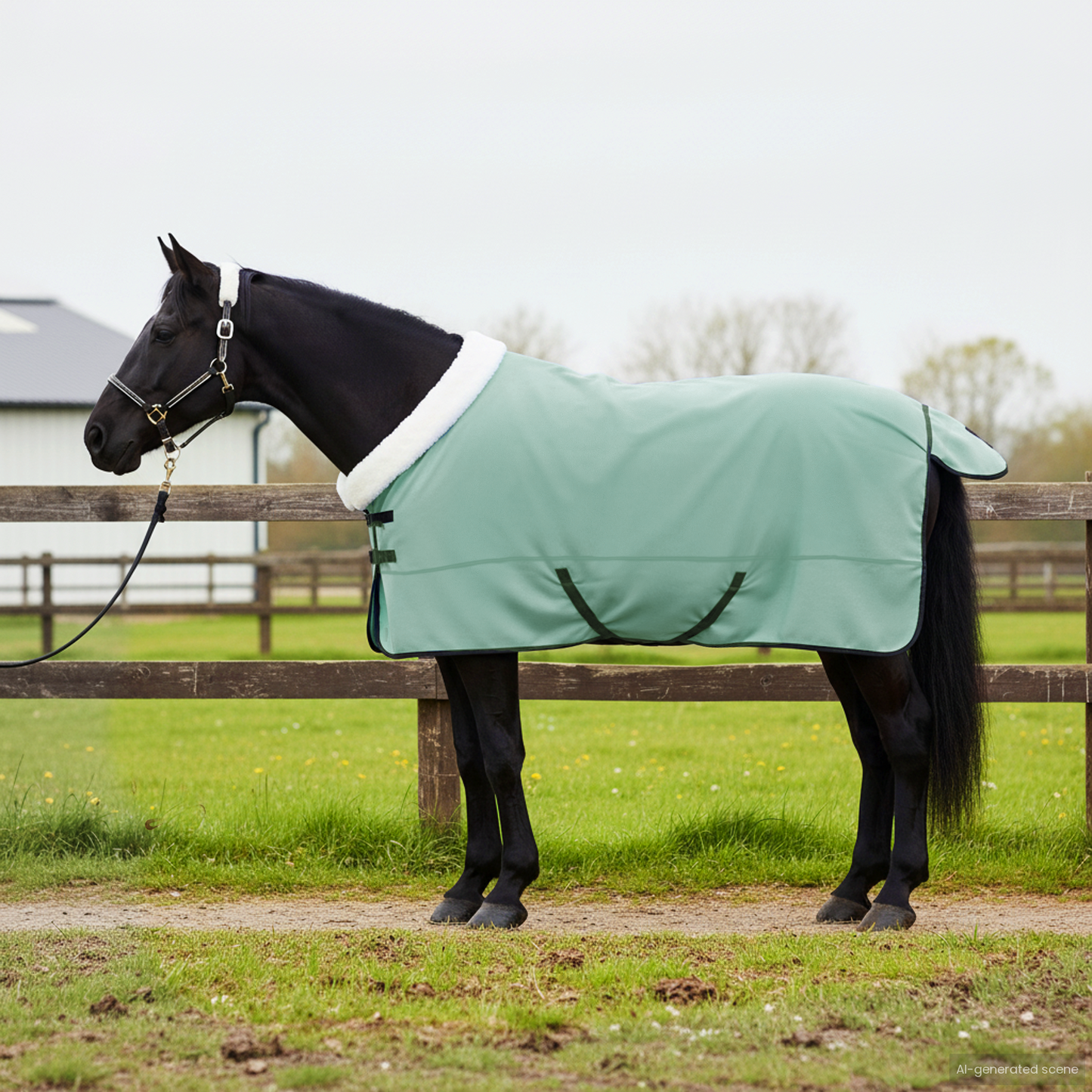 Horse Blanket Special Green 125 cm Polar fleece