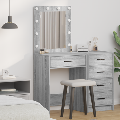 Dressing Table Grey Sonoma 50 x 41 x 135 cm Engineered Wood