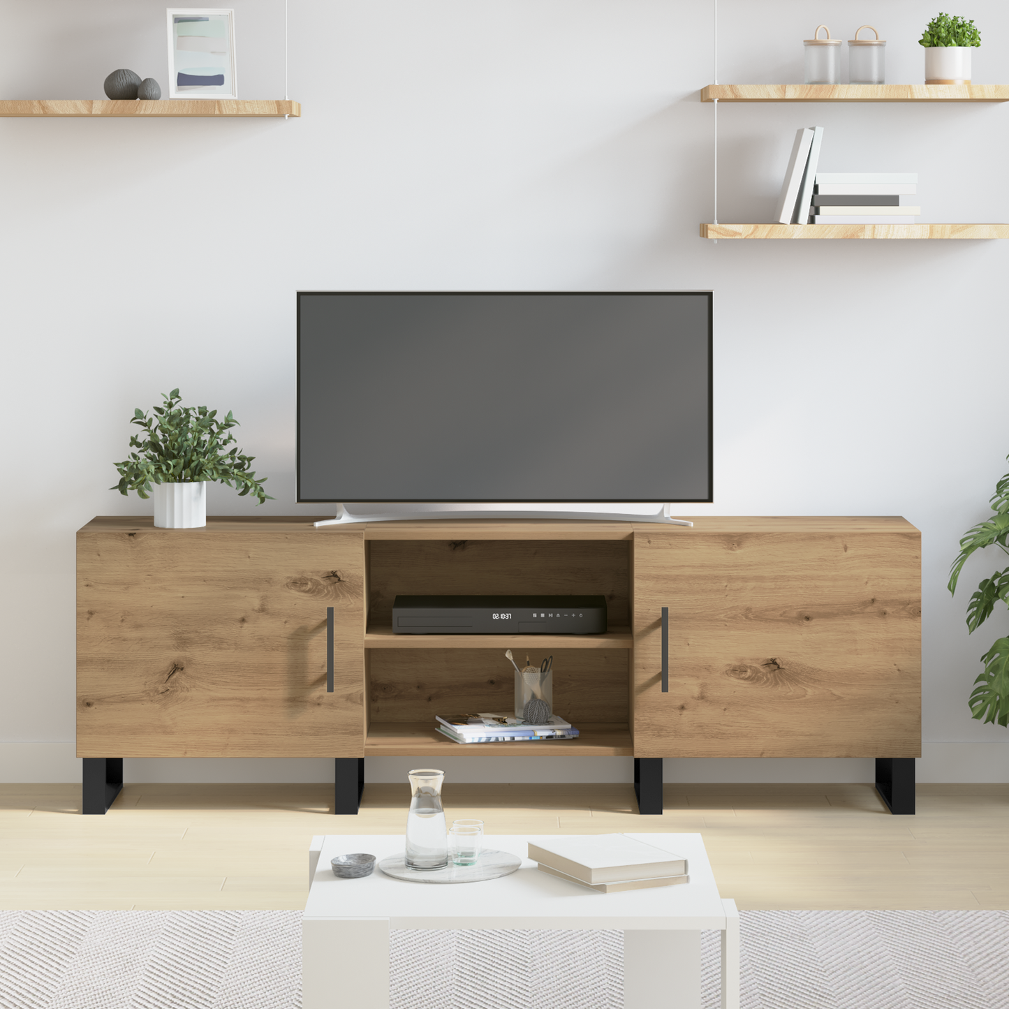 TV Cabinet Artisan Oak 150 x 30 x 50 cm Engineered Wood