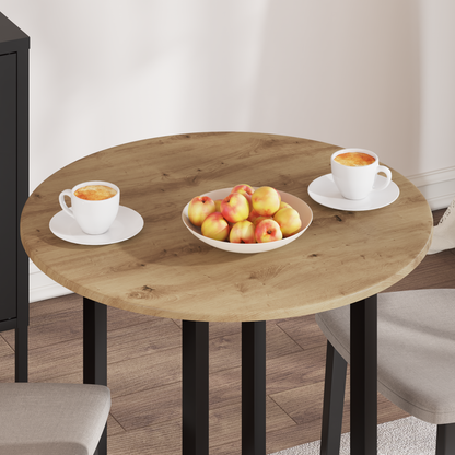 Table Top Artisan oak Ø 70 x 1.5 cm Engineered Wood
