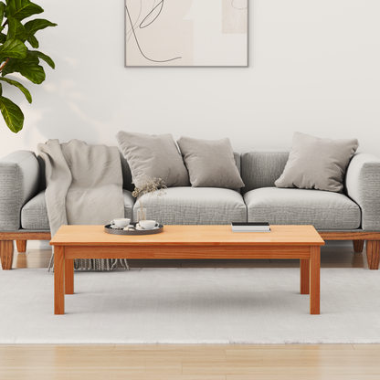Coffee Table Max Brown 110 x 50 x 30 cm Solid Pine Wood