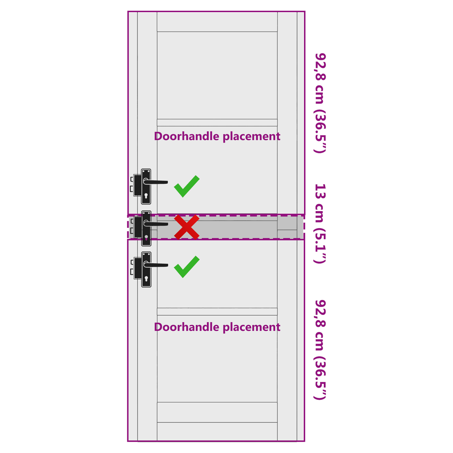 Interior Door White 73.5 x 198.5 cm Plywood