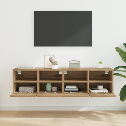 TV Wall Cabinets Wall-mounted 2 pcs Artisan Oak 60 x 30 x 30 cm