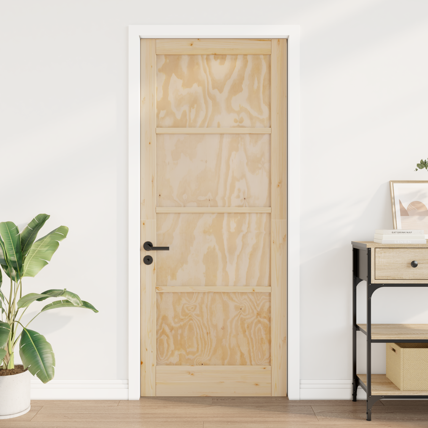 Interior Door Natural 86 x 211 cm Plywood