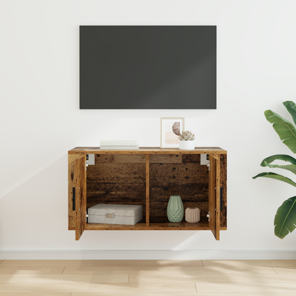 Wall Mounted TV Cabinet Wall-mounted Old Wood 80 x 34.5 x 40 cm