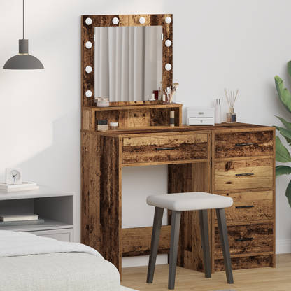 Dressing Table Old Wood 50 x 41 x 135 cm Engineered Wood