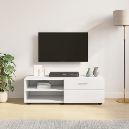 Wooden Cabinet White 100.5 x 39 x 30 cm Engineered Wood