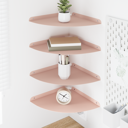 Floating Shelf with Shelf 4 pcs Pink 30 x 30 x 2 cm
