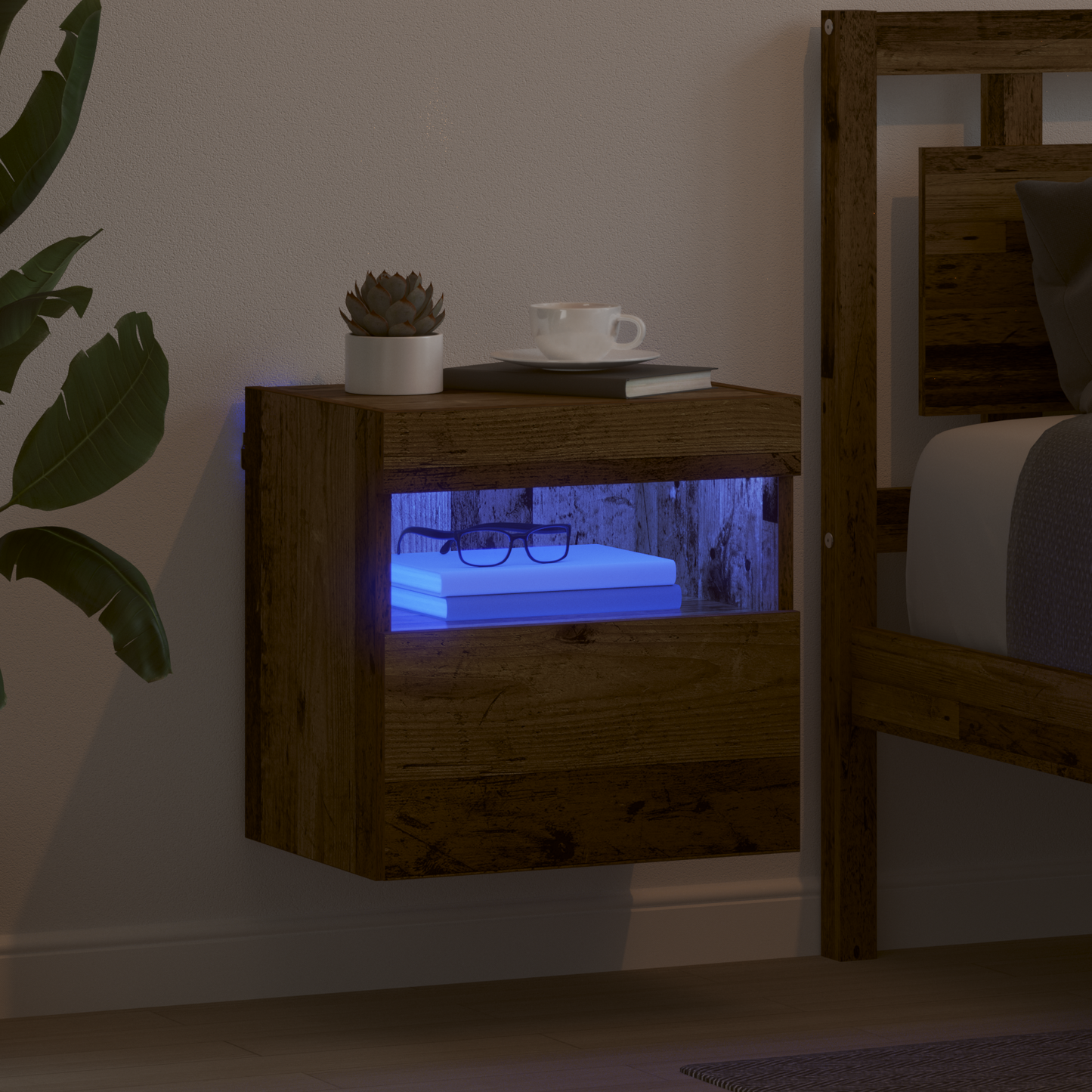 TV Wall Cabinet Old Wood 40 x 30 x 40 cm Engineered Wood