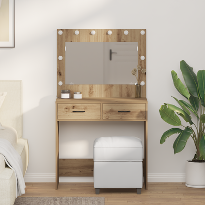 Dressing Table Artisan Oak 78.5 x 41 x 135 cm Engineered Wood