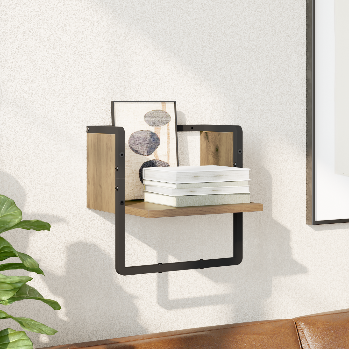 Wall Shelf Artisian Oak 30 x 25 x 30 cm Engineered Wood