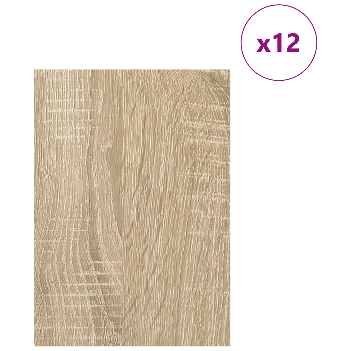 Decor Panels 12 pcs Sonoma Oak 21 x 30 x 0.27 cm
