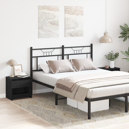 Bedside Cabinet 2 pcs Black Oak 40 x 30 x 39 cm Engineered Wood
