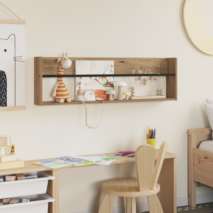 Magazine Rack Artisan Oak 100 x 12 x 30 cm Engineered Wood