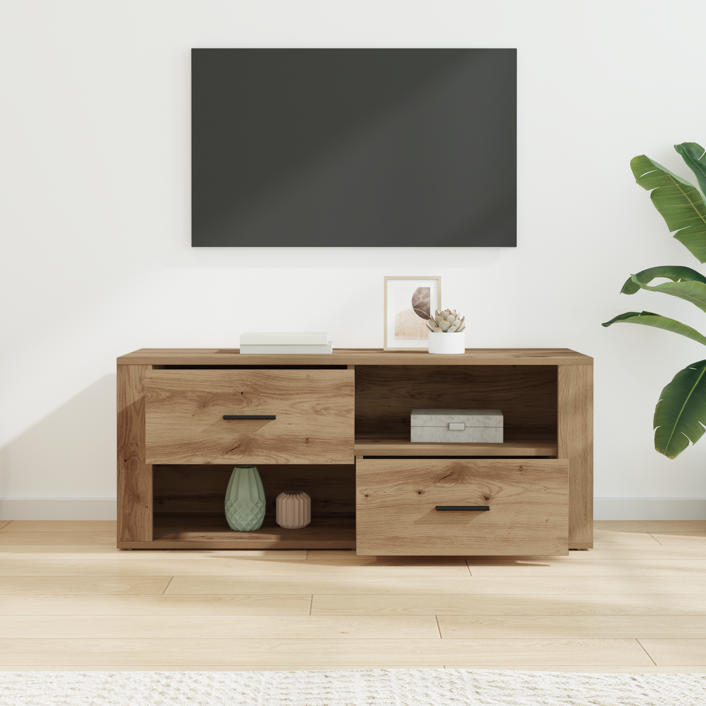 TV Cabinet Artisan Oak 100 x 35 x 40 cm Engineered Wood