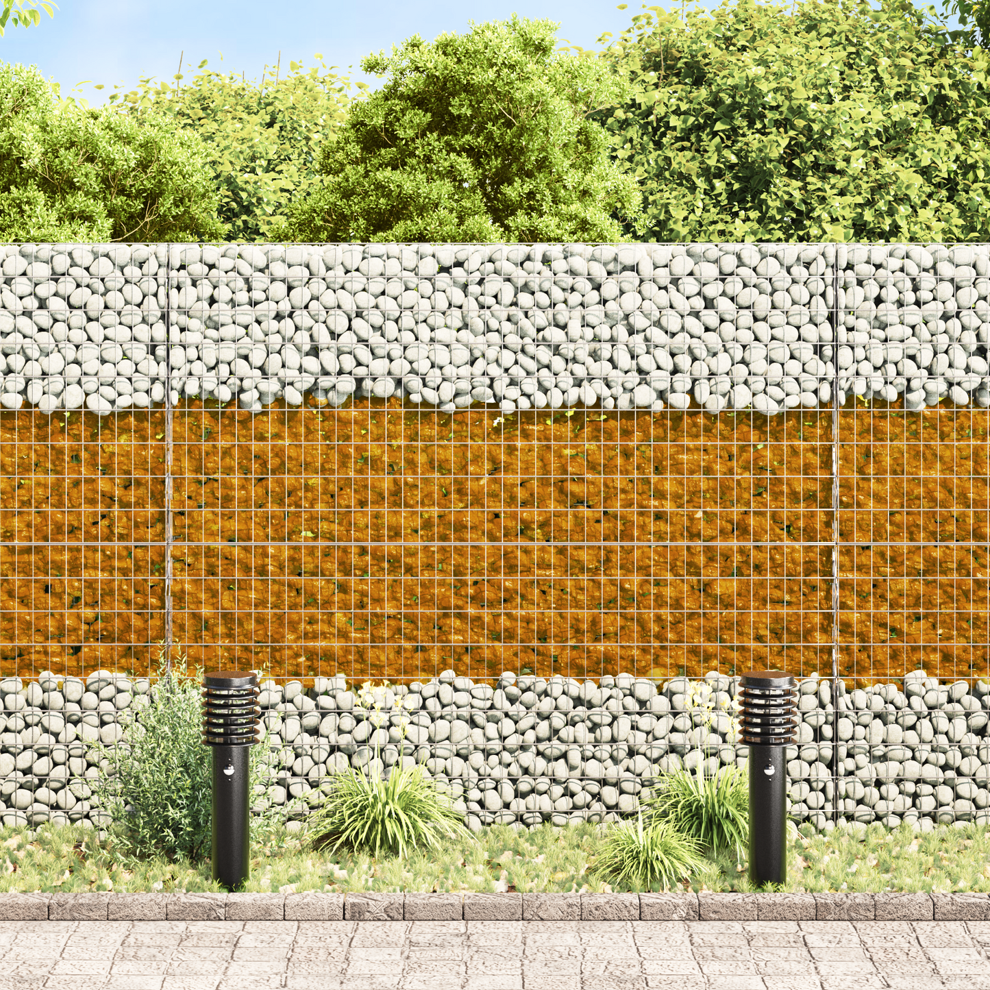 Garden Stones Brown 12 cm Glass