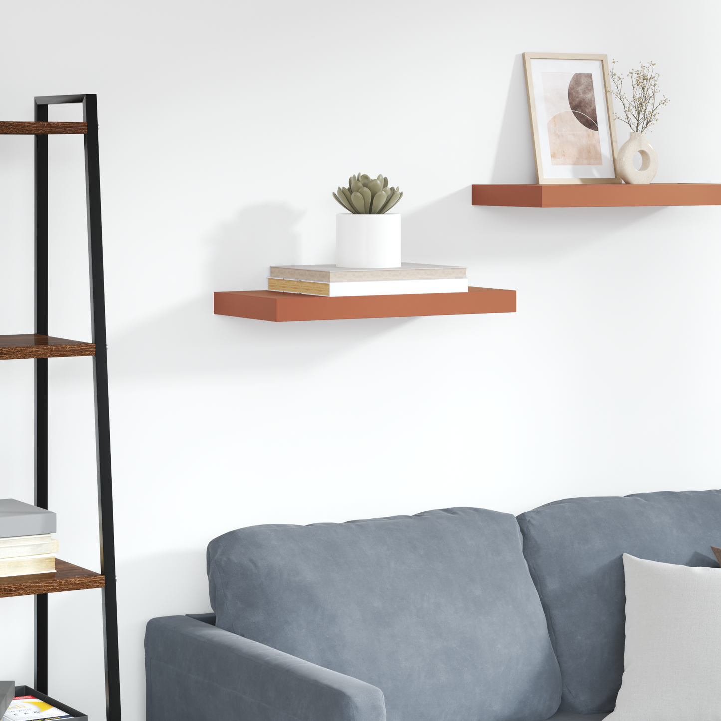 Wall Shelf Wall-mounted Red 50 x 23 x 4 cm Engineered Wood