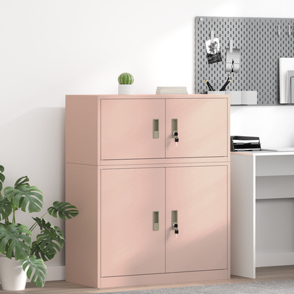 Storage Cabinet Pink 90 x 40 x 40 cm Steel
